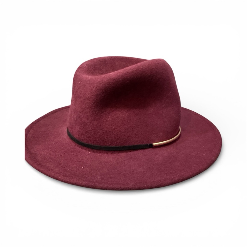 Chico's Chic Burgundy Fedora Hat